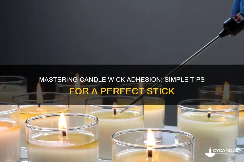 how to make candle wick stick