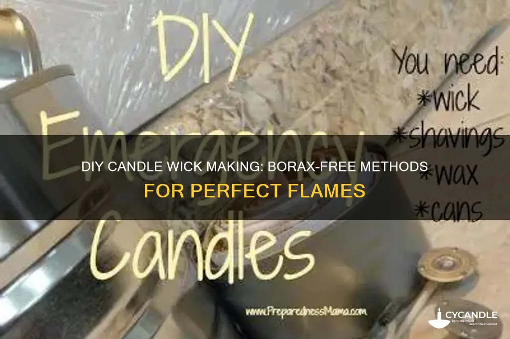 how to make candle wick without borax