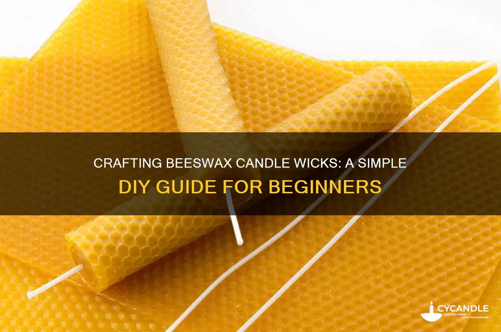 how to make candle wicks beeswax