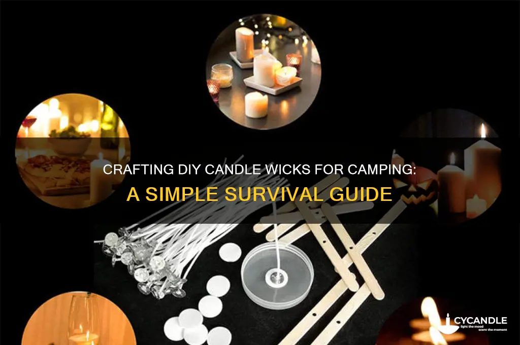 how to make candle wicks camping