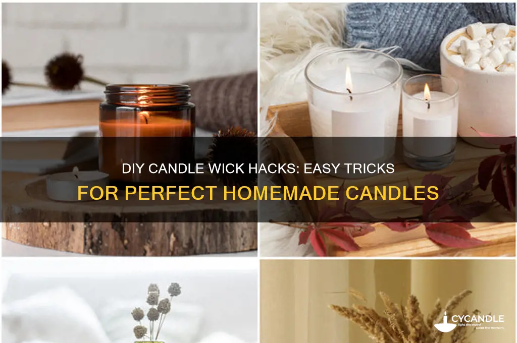 how to make candle wicks hack