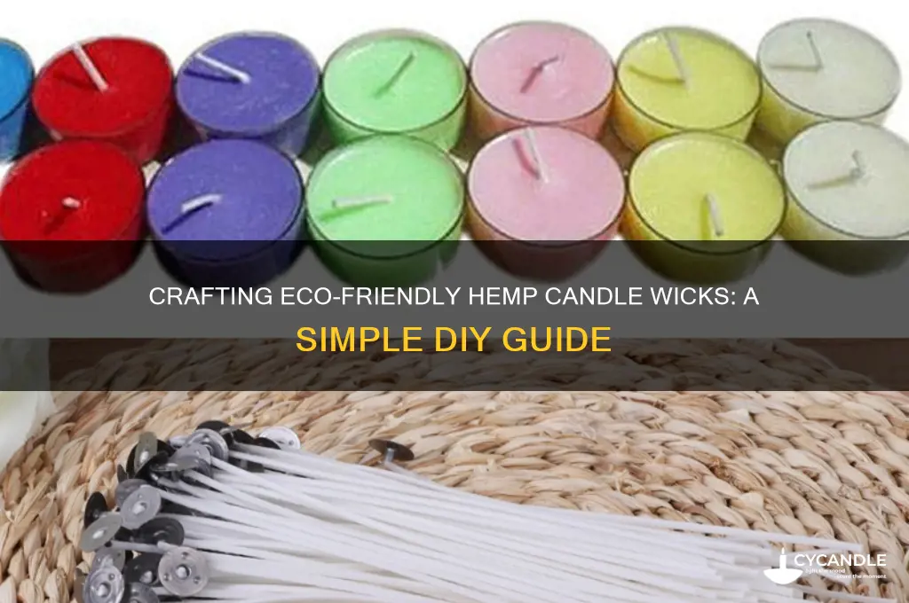 how to make candle wicks out of hemp