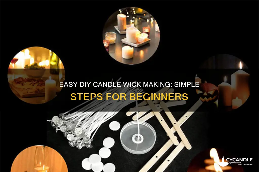 how to make candle wicks simple