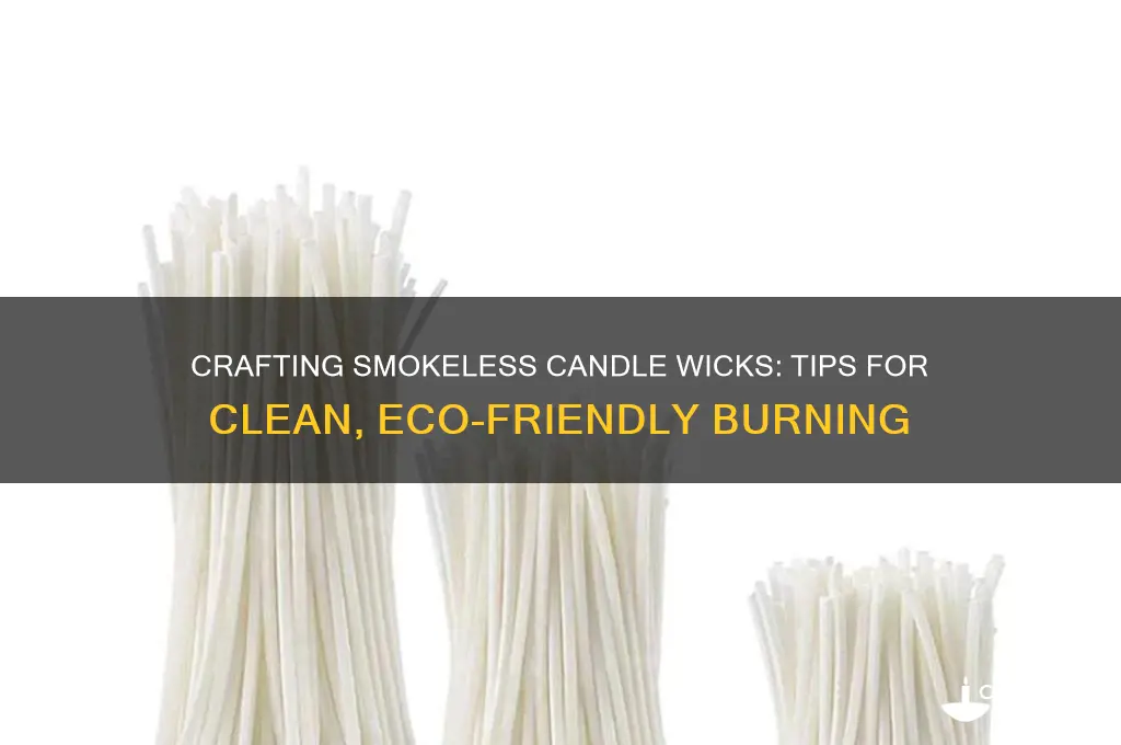 how to make candle wicks smokeless