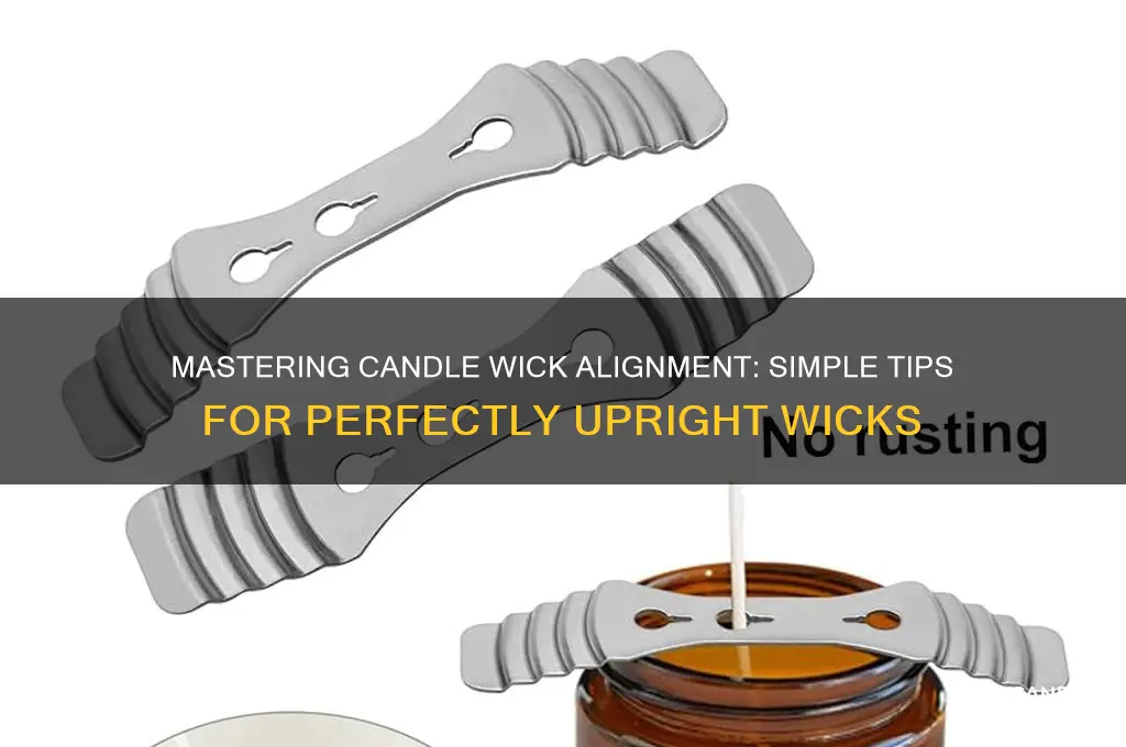 how to make candle wicks stand up