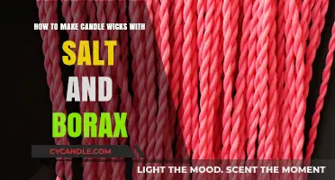 DIY Candle Wicks: Crafting with Salt and Borax for Perfect Flames