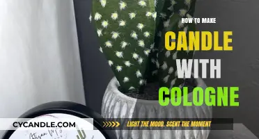 Crafting Scented Candles: A Guide to Using Cologne in Candle Making