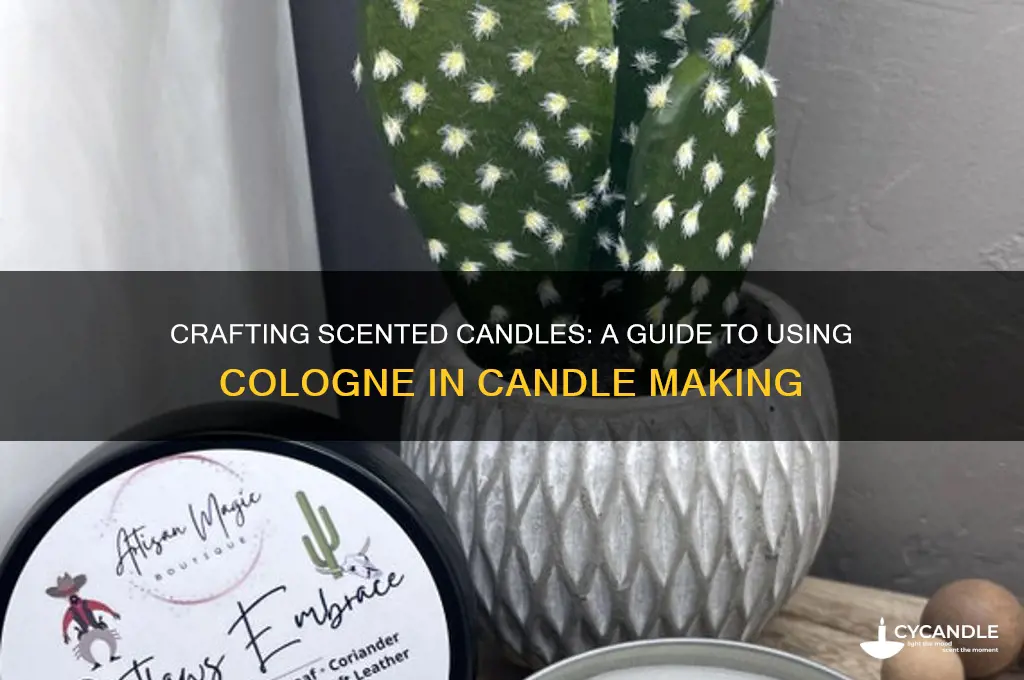 how to make candle with cologne