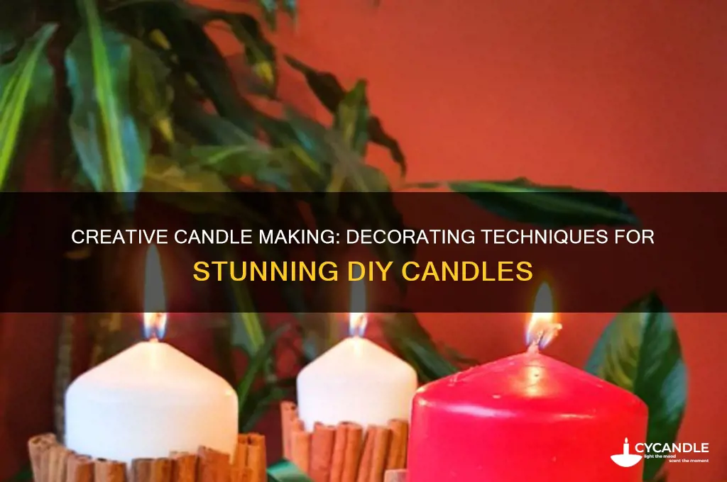 how to make candle with decorations