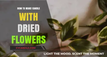 Crafting Aromatic Candles: Embedding Dried Flowers for a Soothing Ambiance
