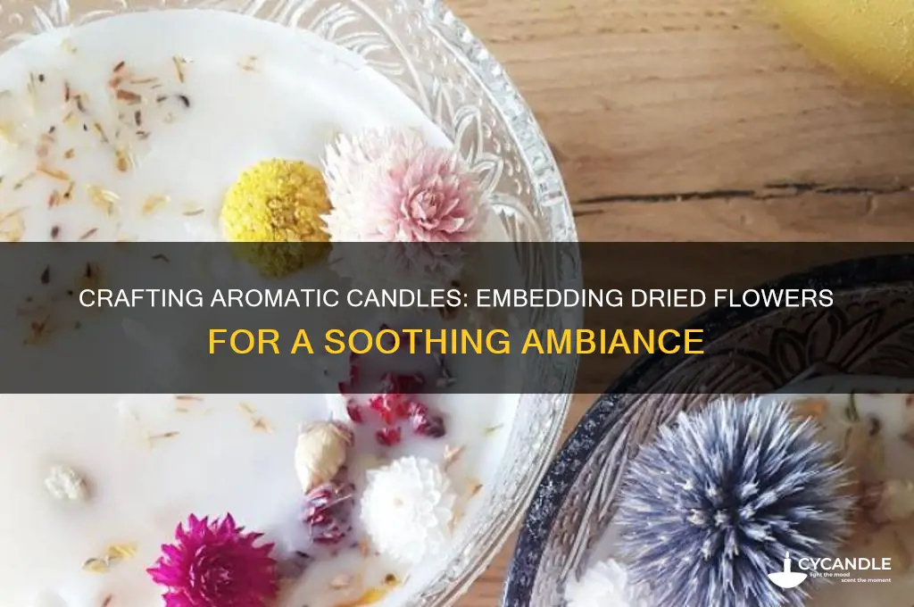 how to make candle with dried flowers