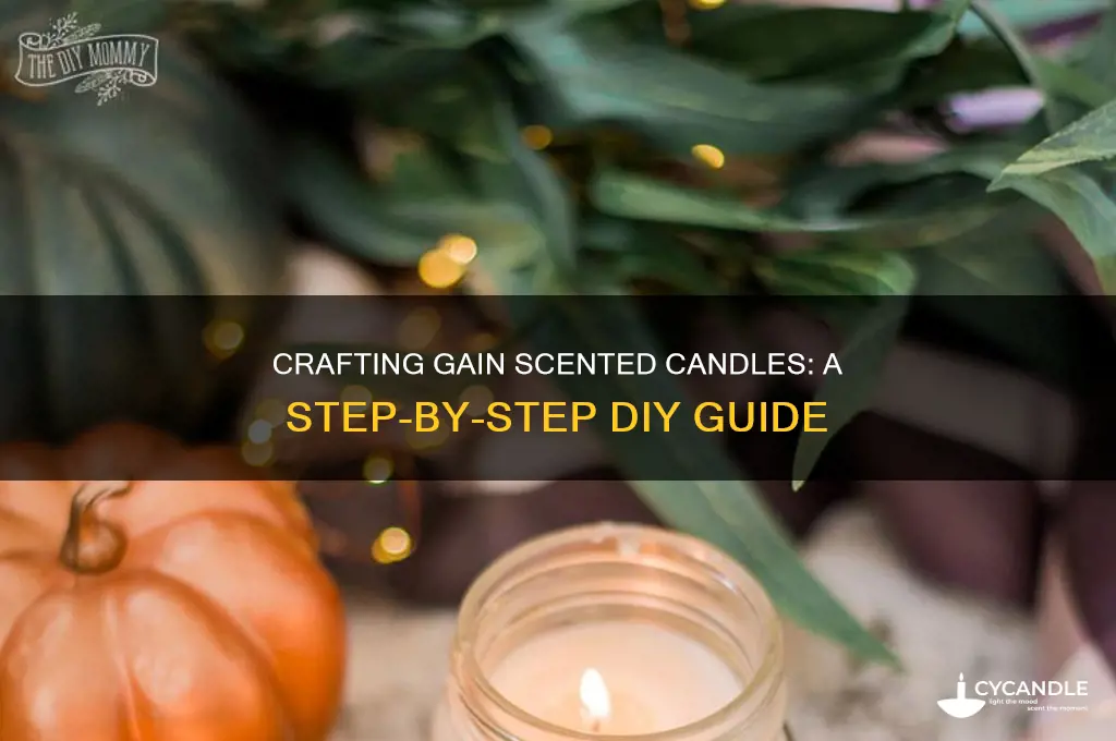 how to make candle with gain senss
