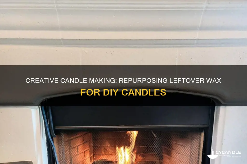 how to make candle with leftover wax