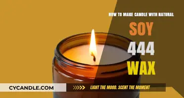 Crafting Natural Soy 444 Wax Candles: A Step-by-Step Guide
