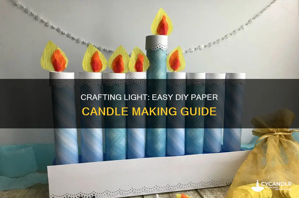 how to make candle with paper