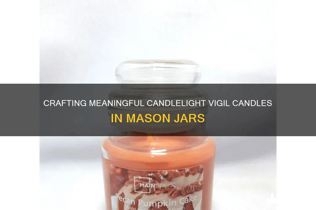 how to make candlelight vigil candles jar