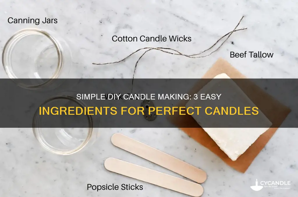 how to make candles 3 igrediet