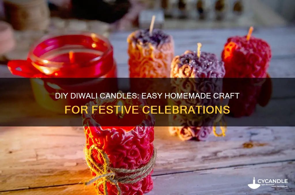 how to make candles at home for diwali
