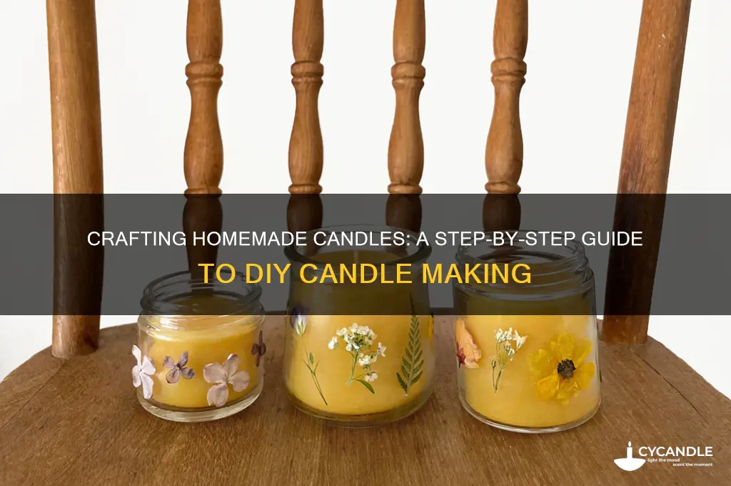 how to make candles at home from scratch