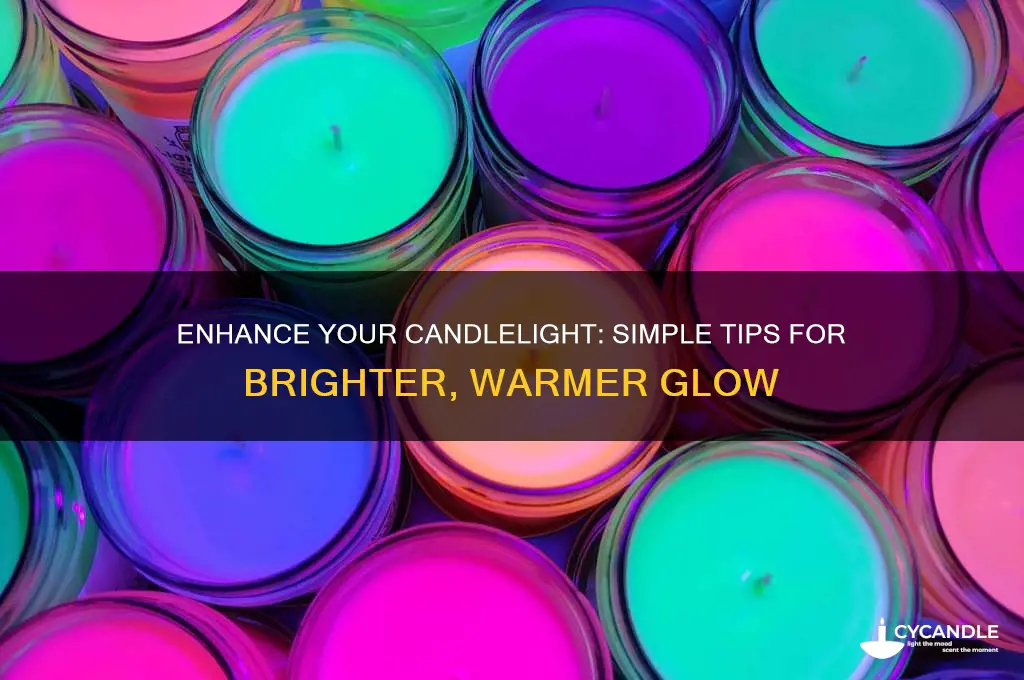 how to make candles brighter