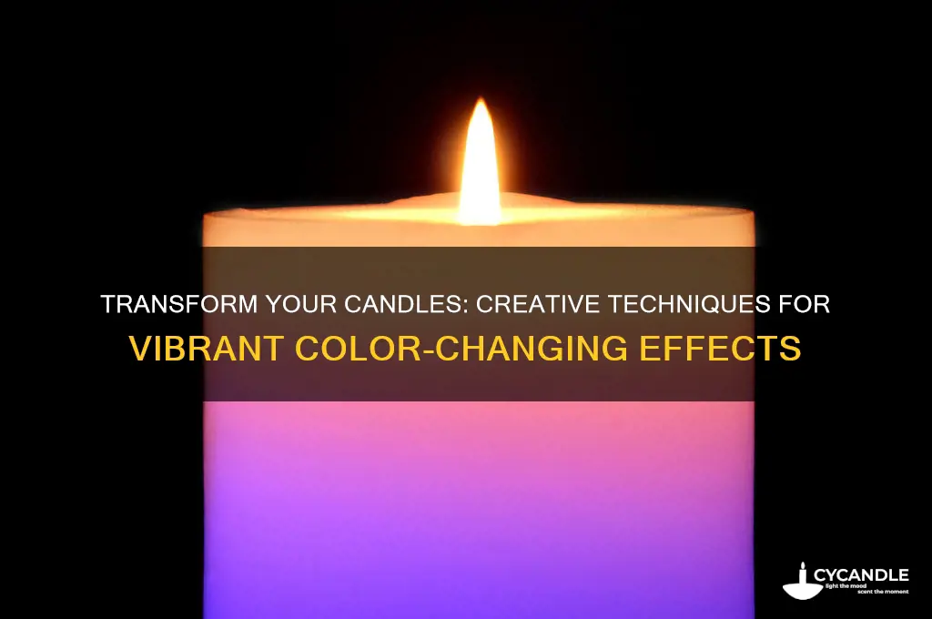 how to make candles change colour