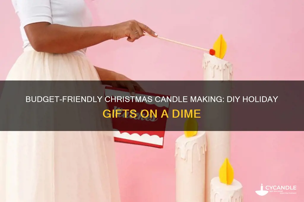 how to make candles cheap for christmas