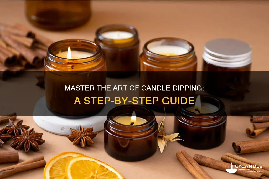 how to make candles dipping