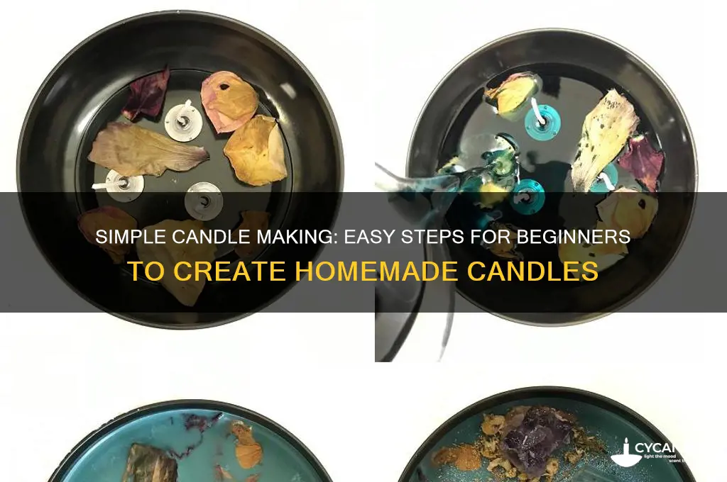 how to make candles easy steps