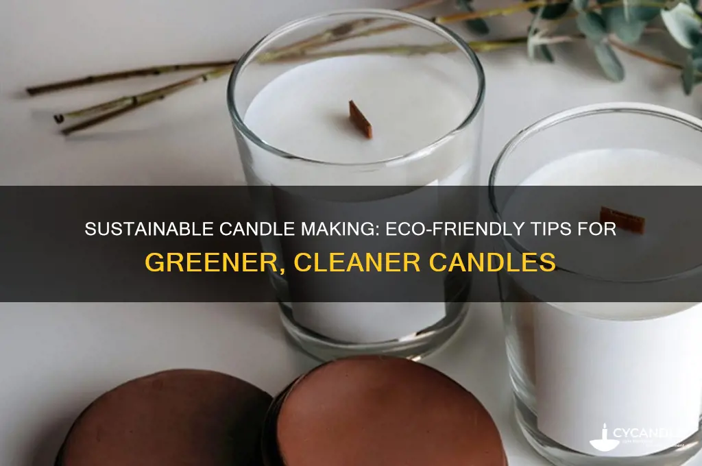 how to make candles eco friendly