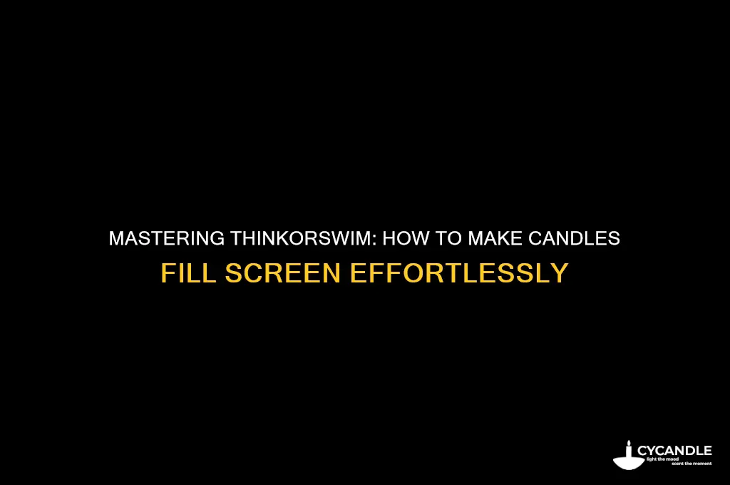 how to make candles fill screen thinkorswim