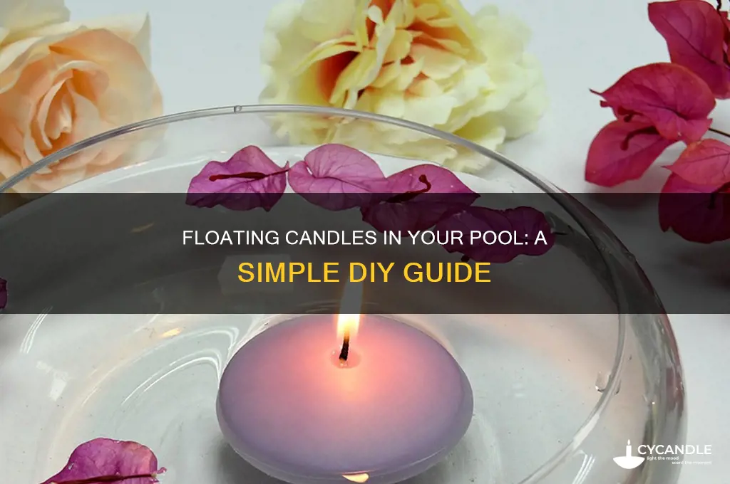 how to make candles float in a pool