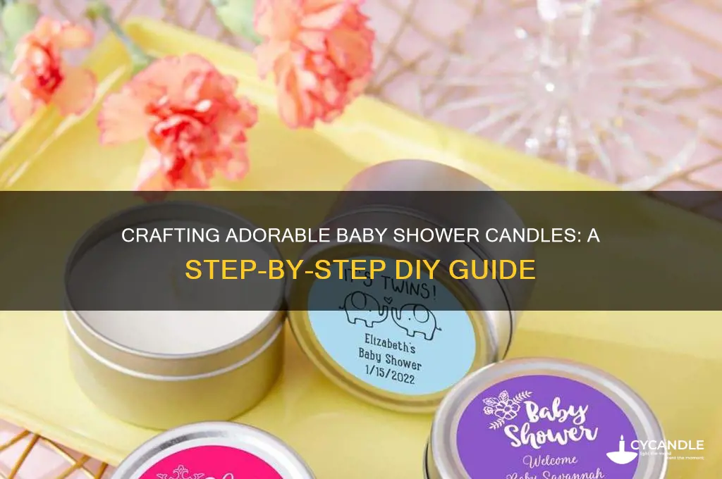 how to make candles for baby shower