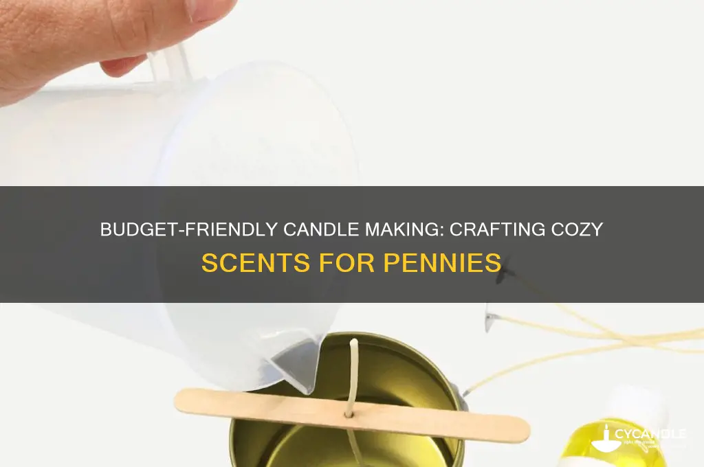 how to make candles for bearly any money