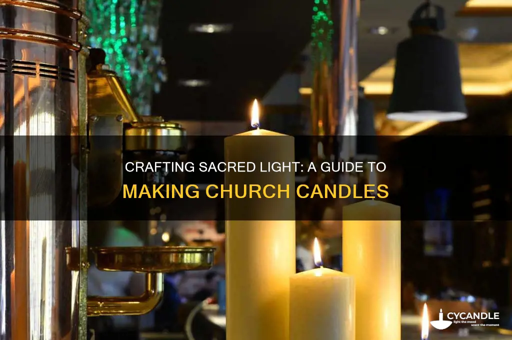 how to make candles for church