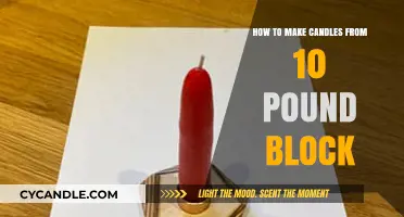 Crafting Candles: A Step-by-Step Guide Using 10-Pound Wax Blocks