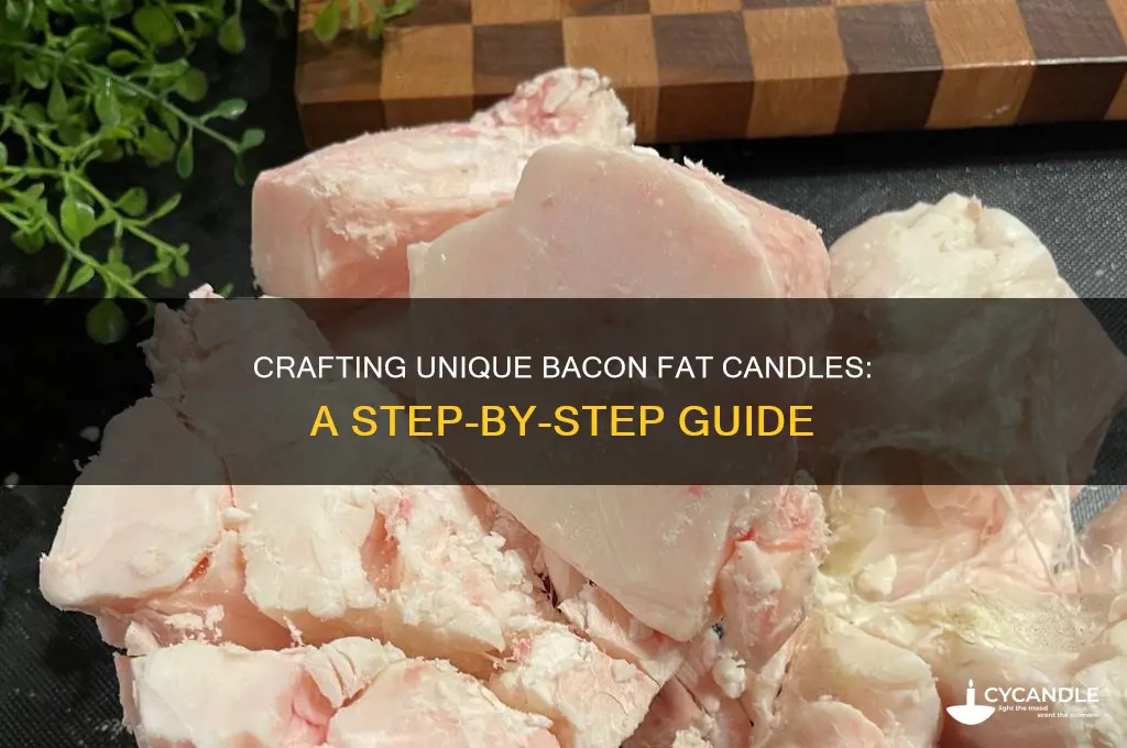 how to make candles from bacon fat