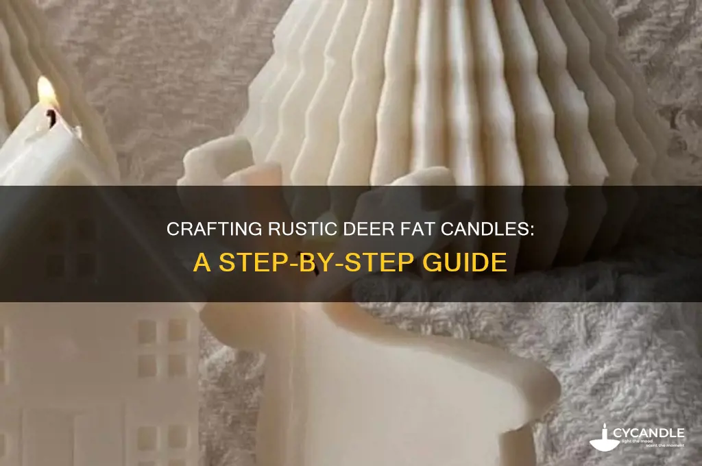 how to make candles from deer fat