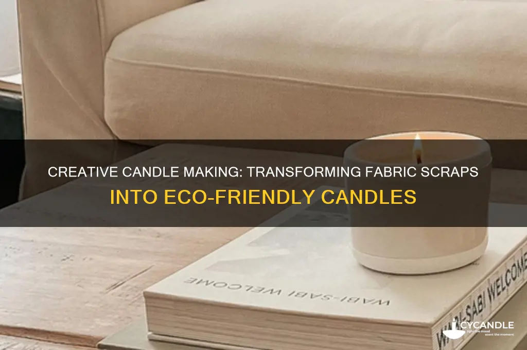 how to make candles from fabric scraps