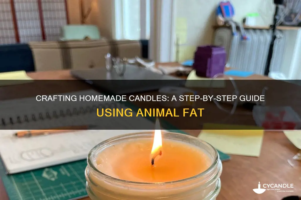 how to make candles from fat