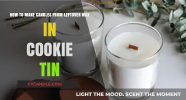Eco-Friendly Candle Making: Repurposing Leftover Wax in Cookie Tins