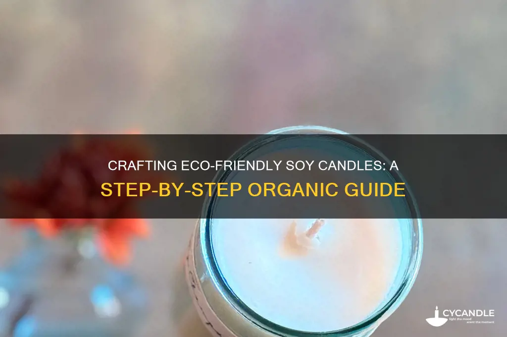 how to make candles from organic soy