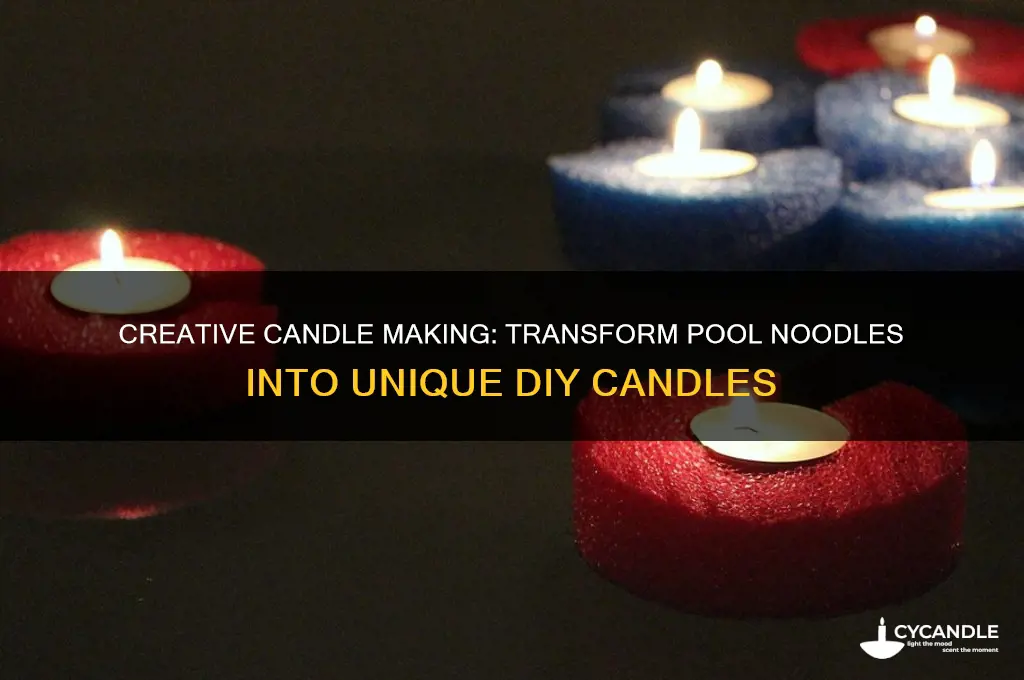 how to make candles from pool noodles