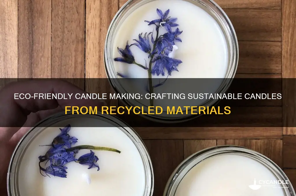 how to make candles from recycled materials
