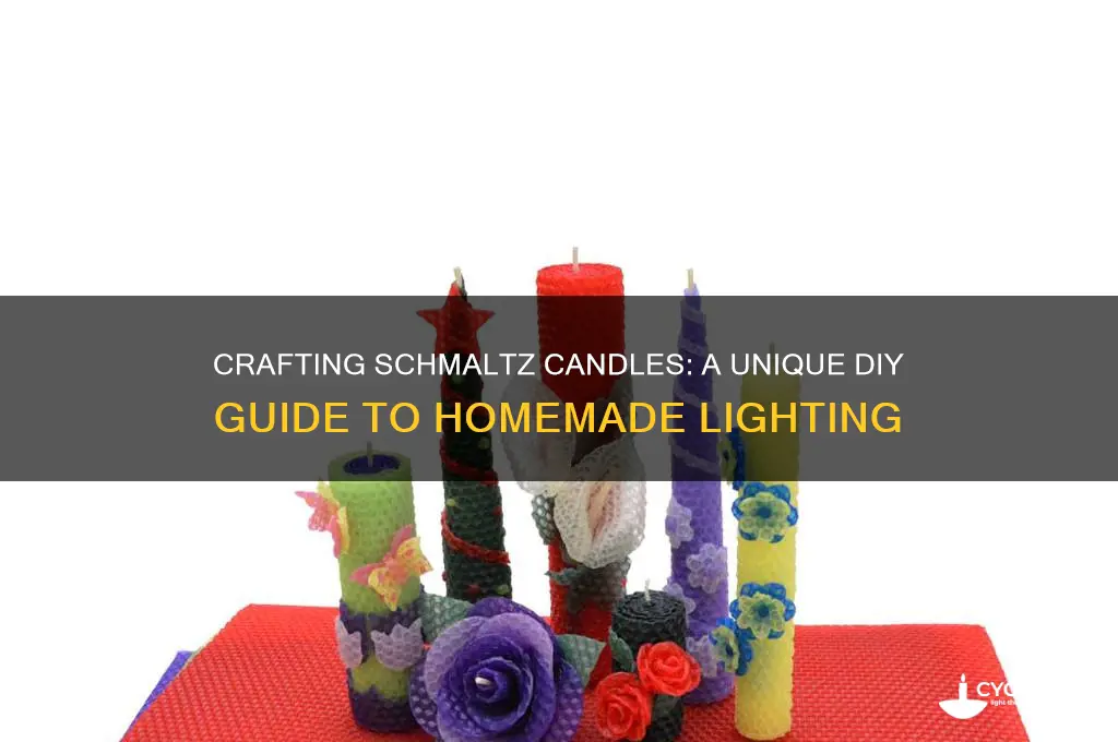 how to make candles from schmaltz