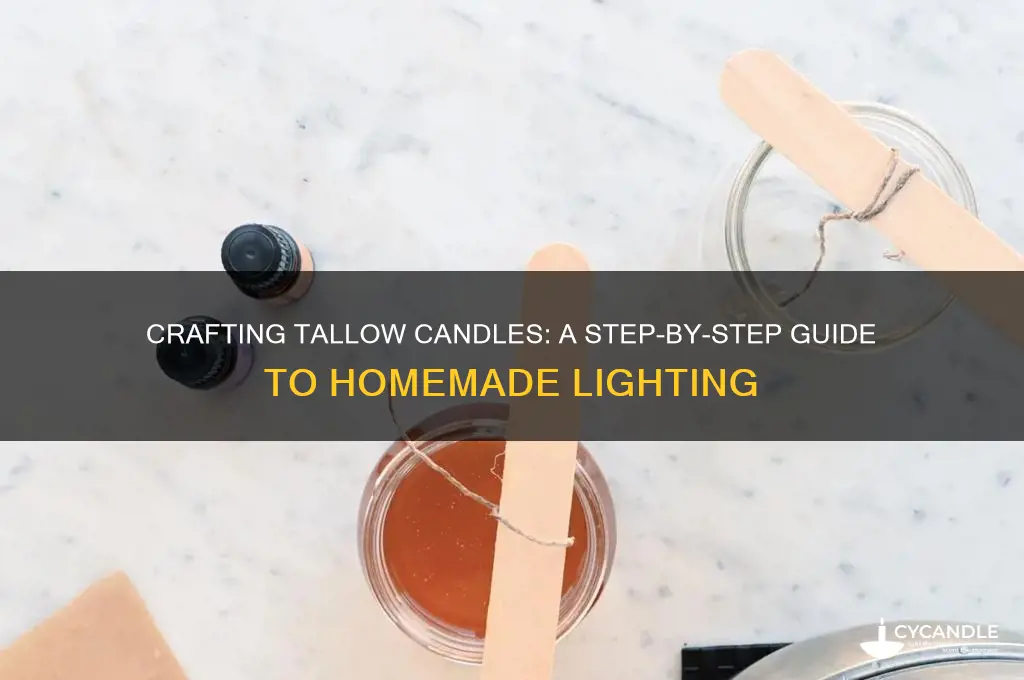 how to make candles from tallow