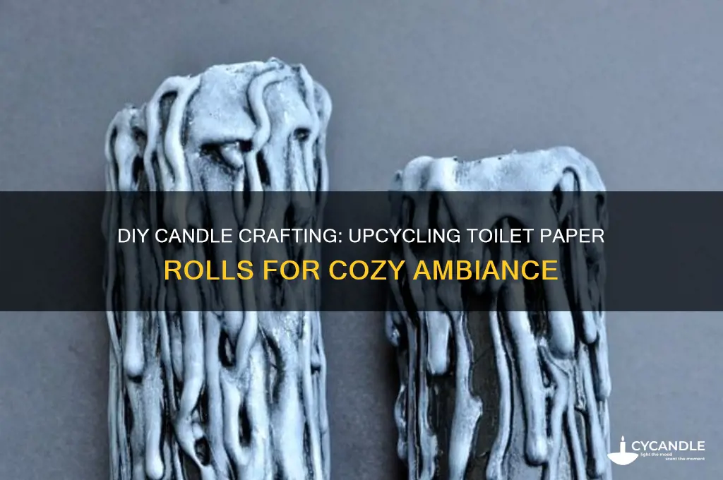how to make candles from toilet paper rolls