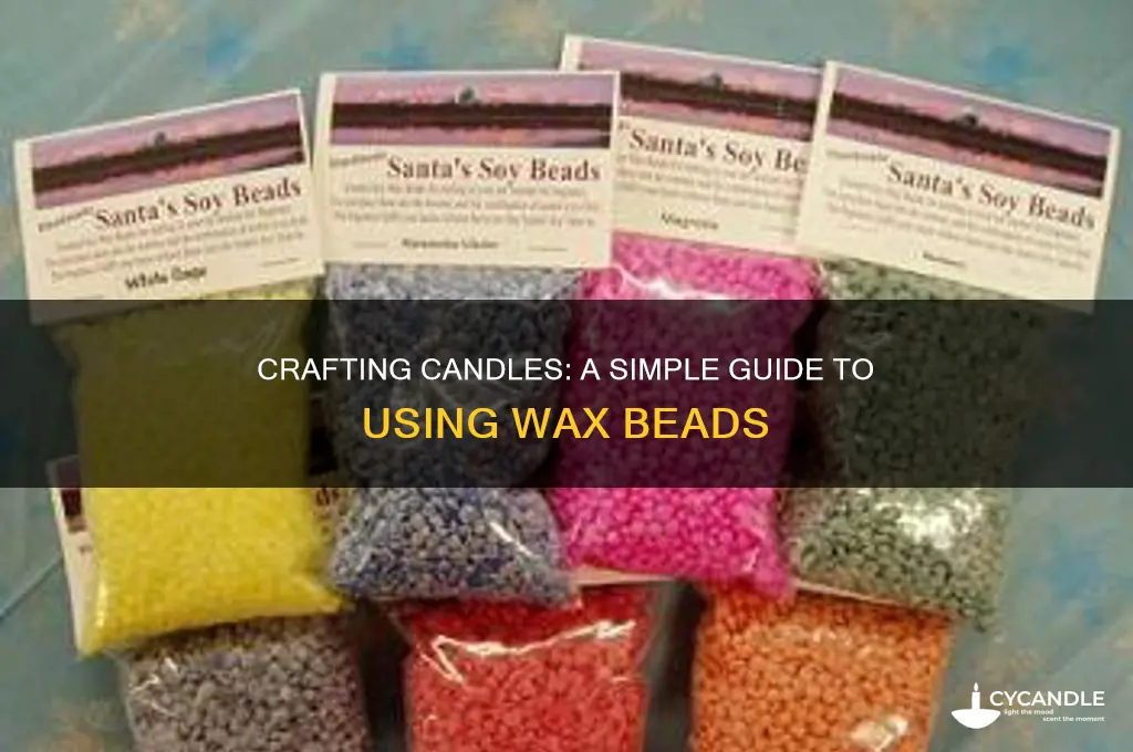 how to make candles from wax beads