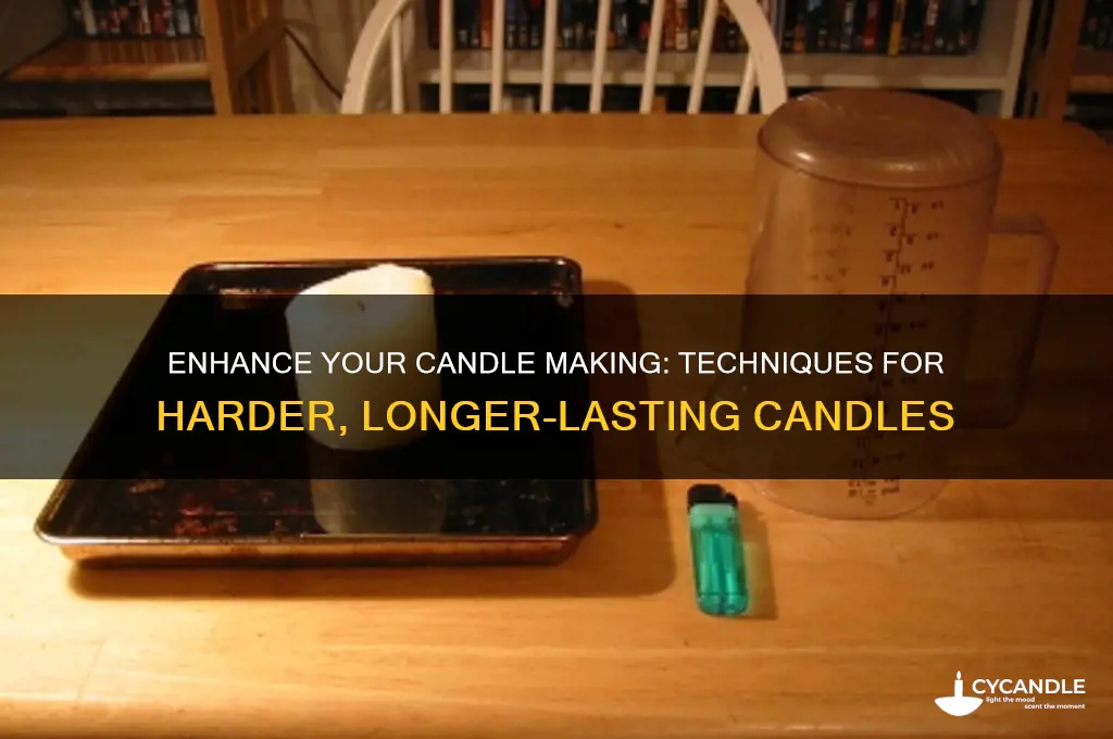 how to make candles harder