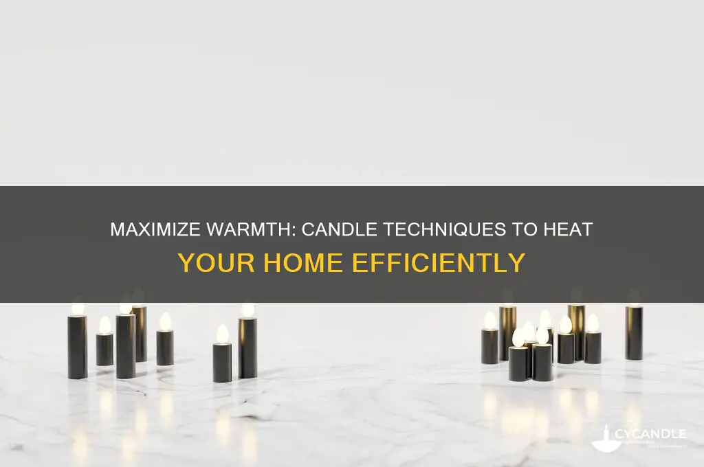 how to make candles heat your house up better