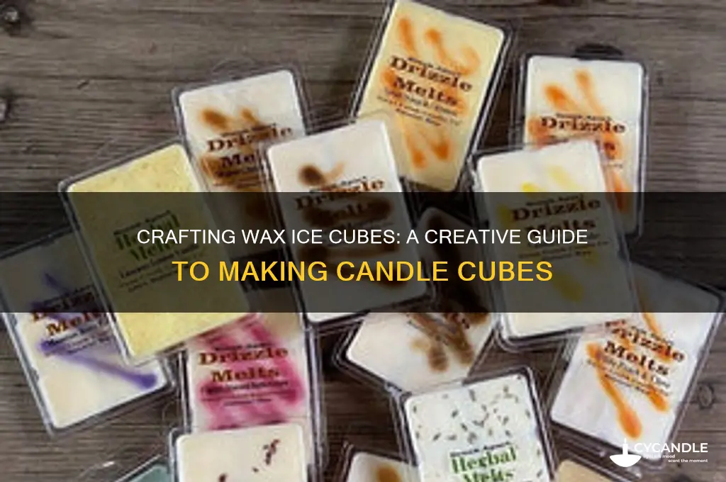 how to make candles ice cubes